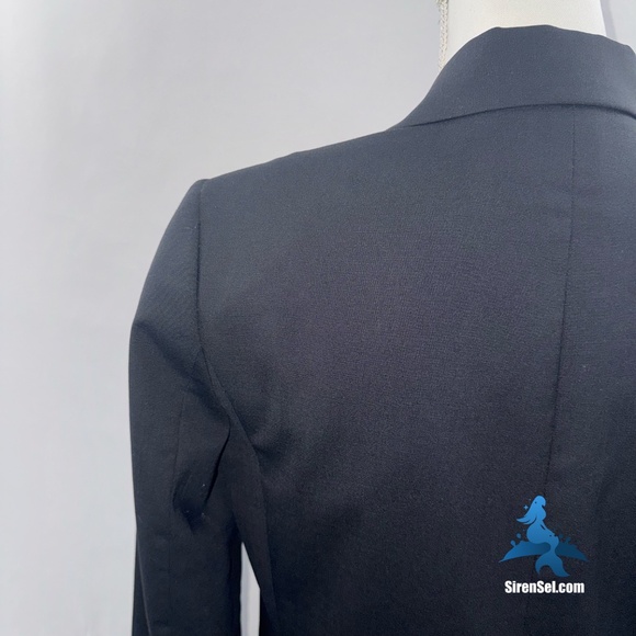 1162 J.Crew Wool Blend Blazer – Size 2 – Black - Picture 8 of 16